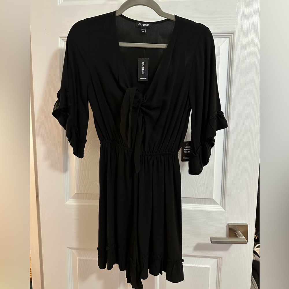 Express Black Romper XXS NWT